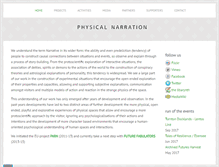 Tablet Screenshot of physicalnarration.org